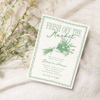 Fraîchement sortie du marché : Baby shower vert po
