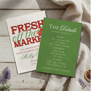 Invitation Fraîchement sortie du marché – Mariée moderne pers