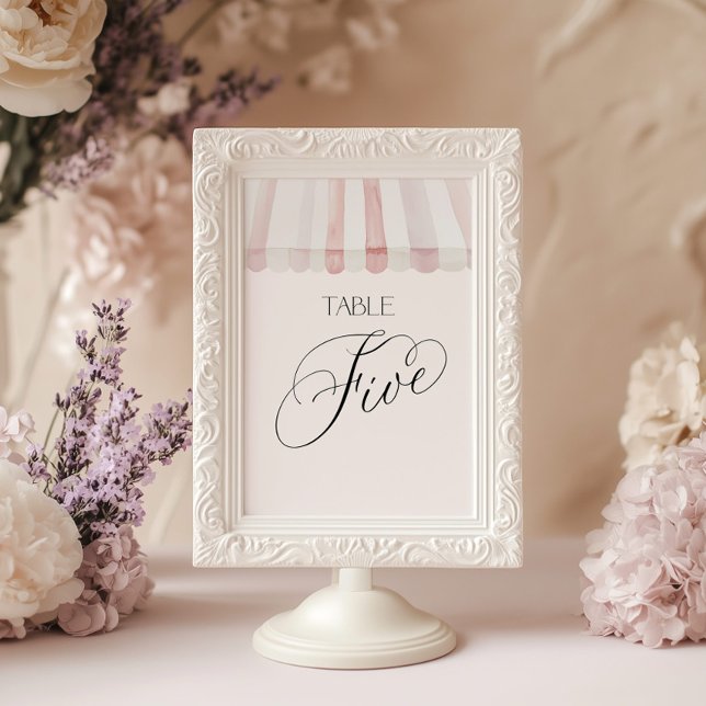 Invitation Fraîchement sortie du marché Table numéro cinq (Créateur téléchargé)