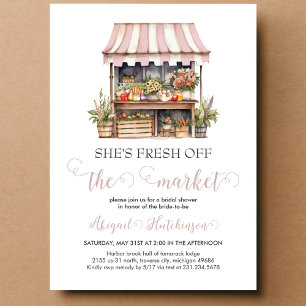 Invitation Frais du marché des agriculteurs Mariage Shower