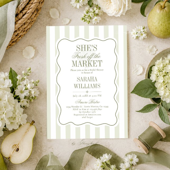 Invitation Frais Émoulu de la Mariée Fête de Mariage (Créateur téléchargé)