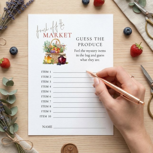 Invitation Frais hors du marché Guess Produire Fête des marié (Créateur téléchargé)