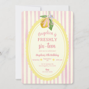 Invitation Frais Seize Anniversaire Fête Sweet 16