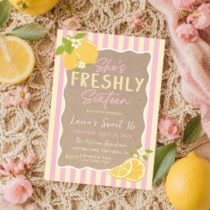 Invitation Frais Seize Citrons 16e Anniversaire