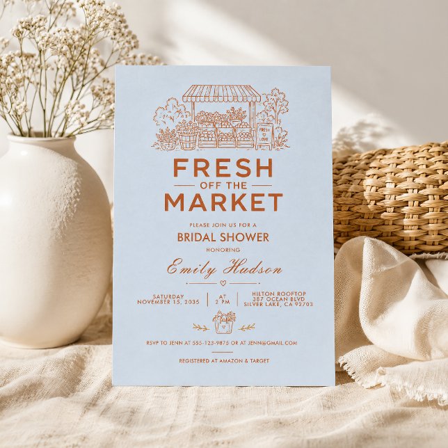 Invitation Frais Sorti du Marché Enterrement de Vie de Jeune  (Créateur téléchargé)