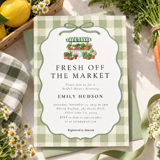 Invitation Frais Sorti du Marché Enterrement de Vie de Jeune