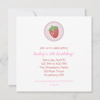 Invitation fraise