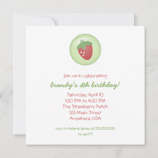Invitation fraise