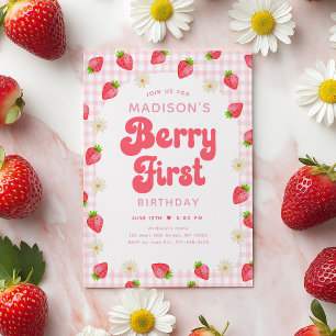 Invitation Fraise Faisy Berry Premier anniversaire