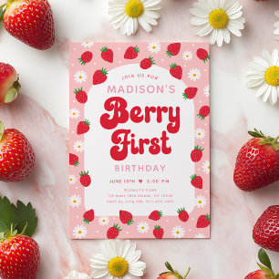 Invitation Fraise Faisy Berry Premier anniversaire