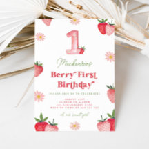 Fraise rose et rouge Berry Premier anniversaire