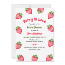 Fraise Rose Rouge en Amour Lavage de Mariée