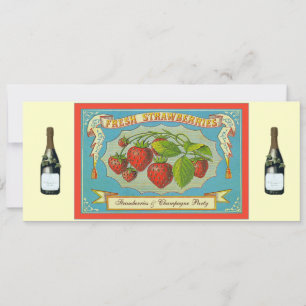 Invitation Fraises et Champagne Party