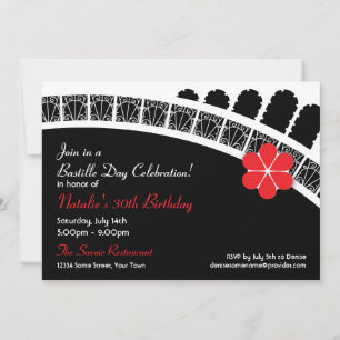 Invitation française chic de partie de talent en