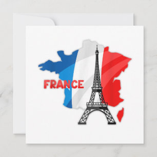 Invitation Française, france flag kids, france women