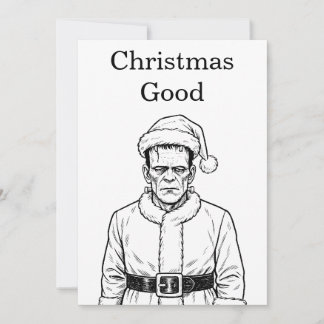 Invitation Frankenstein de Noël bon