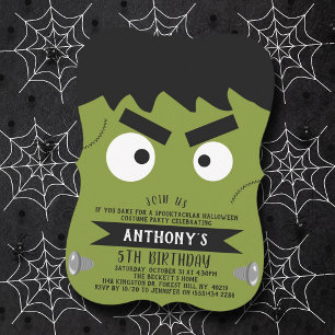 Invitation Frankenstein Monster Halloween N'importe quel âge