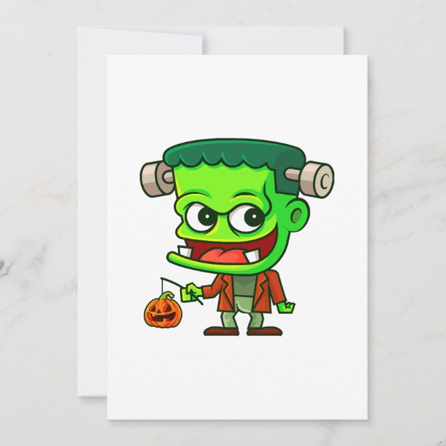 Invitation Frankenstein Toon (Devant)