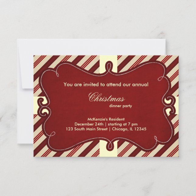 Invitation Frappes de Noël (Devant)