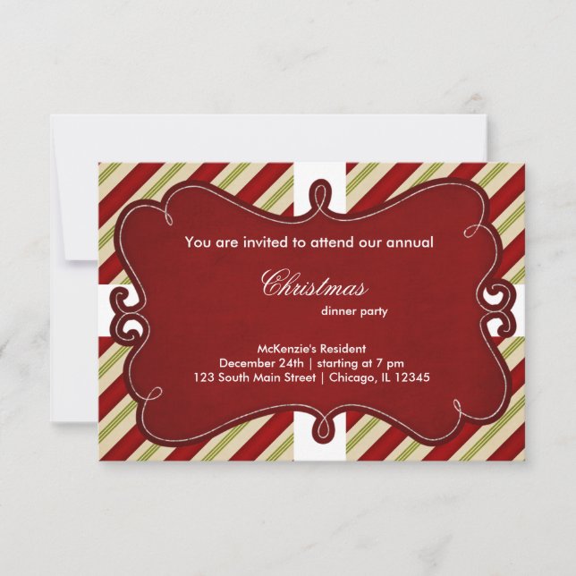 Invitation Frappes de Noël (Devant)