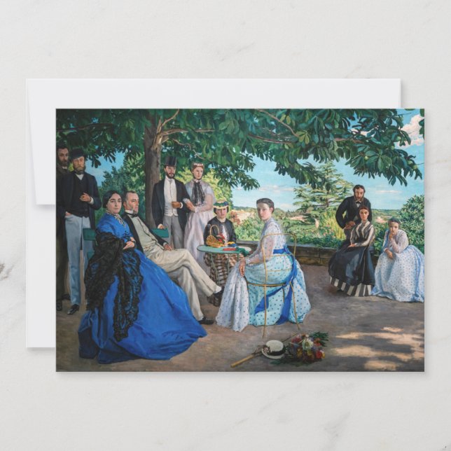 Invitation Frédéric Bazille - La Réunion de Famille (Devant)