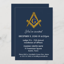 Freemason Masonry Marine Bleu