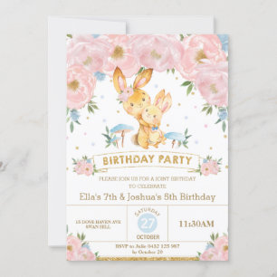 Invitation Frère Soeur de l'Anniversaire de l'Anniversaire de