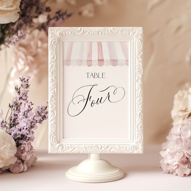 Invitation Fresh Off the Market Table Number Four (Créateur téléchargé)