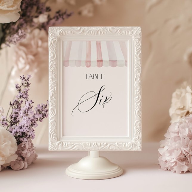 Invitation Fresh Off the Market Table Number Six (Créateur téléchargé)