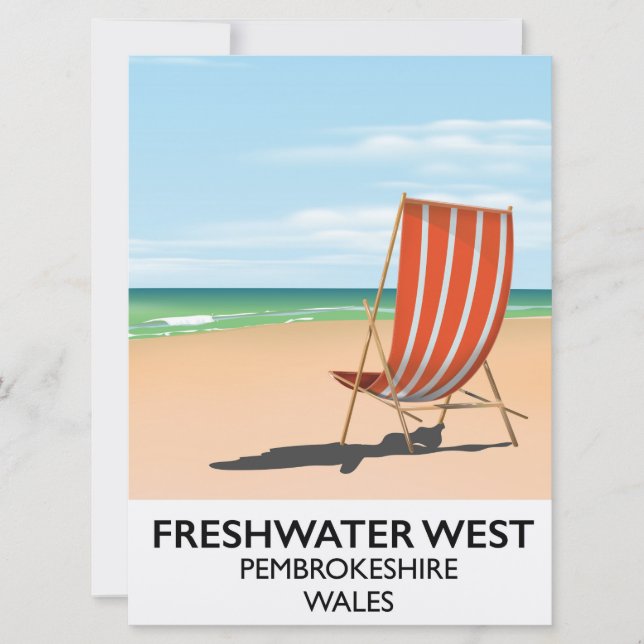 Invitation Freshwater West Pembrokeshire Pays de Galles (Devant)