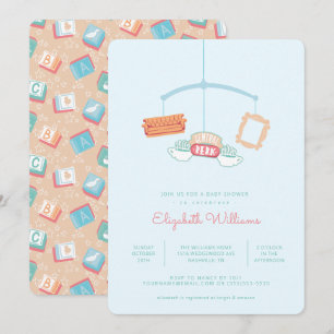 Invitation FRIENDS™ Baby-Shower Mobile Central Perk