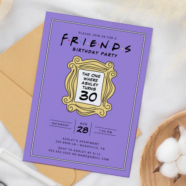 Invitation FRIENDS™ | Celui avec le 30e anniversaire (Créateur téléchargé)