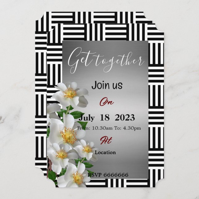 Invitation Friends get together (Devant / Derrière)