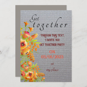 Invitation Friends get together