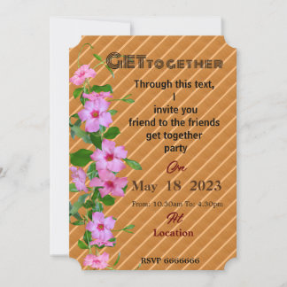 Invitation Friends get together