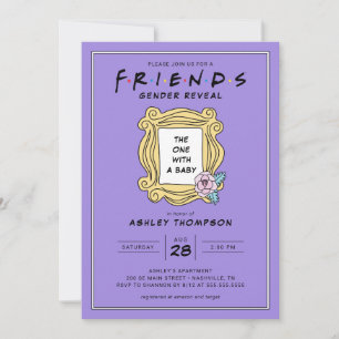 Invitation FRIENDS™ Réception de Révélation du Sexe de Bébé
