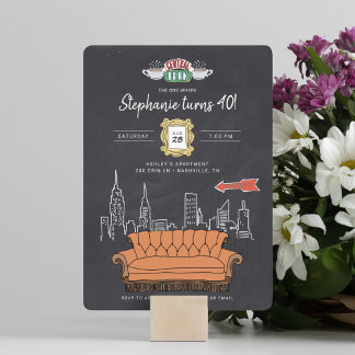 Invitation FRIENDS™ | Tableau noir de Central Perk pour un an