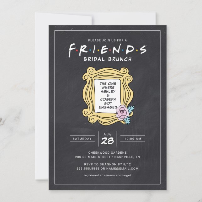 Invitation FRIENDS™ The One avec le petit déjeuner-repas sur  (Devant)