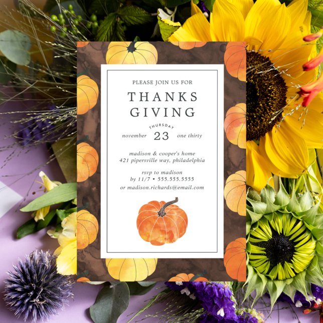 Invitation Friendsgiving joyeux | Rendez grâce (Créateur téléchargé)
