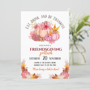 Invitation Friendsgiving Potluck