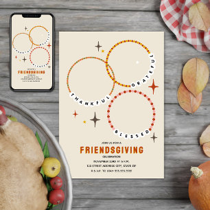 Invitation Friendsgiving Thanksgiving Friendsgiving