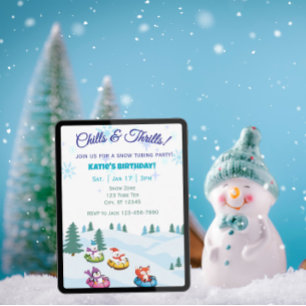 Invitation Frissons et sensations fortes, anniversaire des an