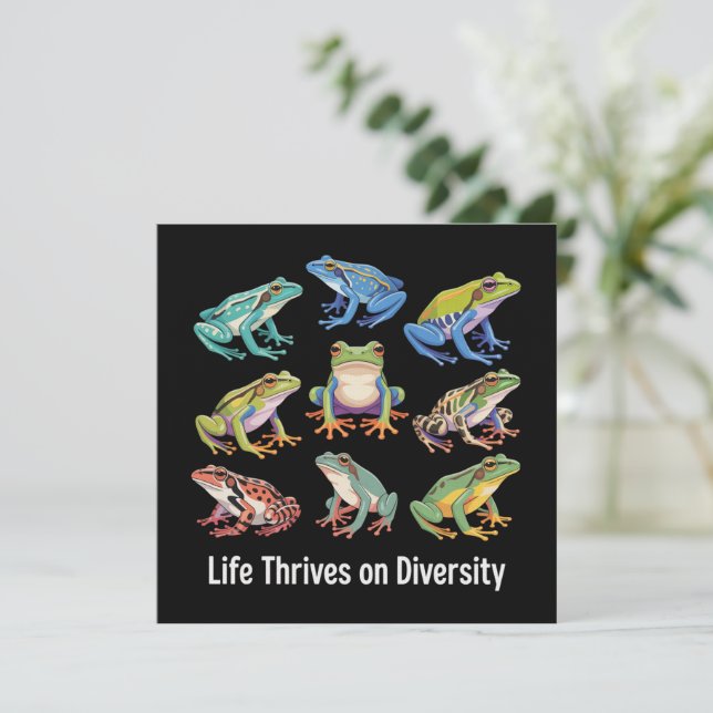 Invitation Frog Autism Neurodiversity is Necessary SPED  (Debout devant)