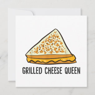 Invitation Fromage Grillé Queen Funny Fromage Grillé