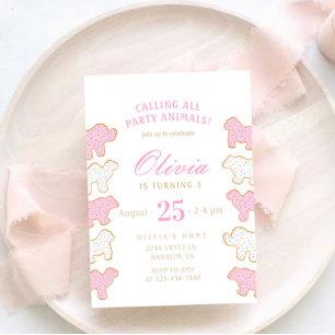 Invitation Frosted Animal Cookies saupoudrer le téléchargemen