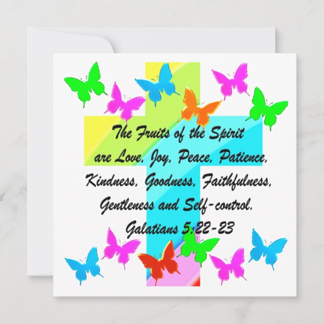 INVITATION FRUIT CHRÉTIEN DE L'ESPRIT (Devant)