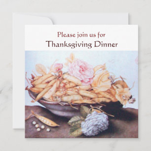 Invitation FRUITS DE SAISON 6- HARICOTS ET ROSE Thanksgiving