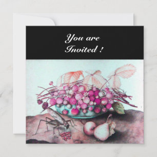 INVITATION FRUITS DE SAISON / FRAISES ET PEURS