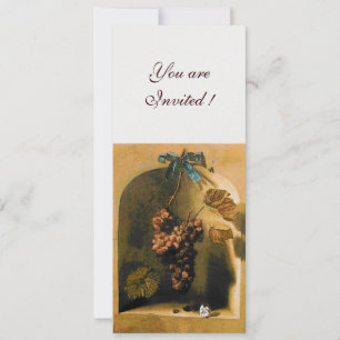 Invitation FRUITS DE SAISON - PROSPÉRITÉ, jaune brun blanc