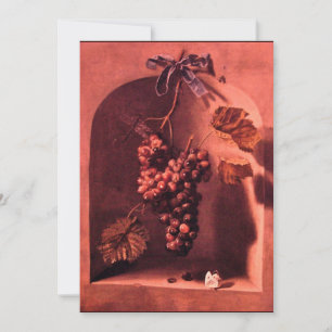 Invitation FRUITS DE SAISON - PROSPÉRITÉ, rose rouge marron